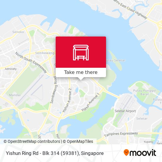 Yishun Ring Rd - Blk 314 (59381) map