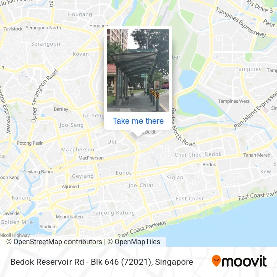Bedok Reservoir Rd - Blk 646 (72021)地图