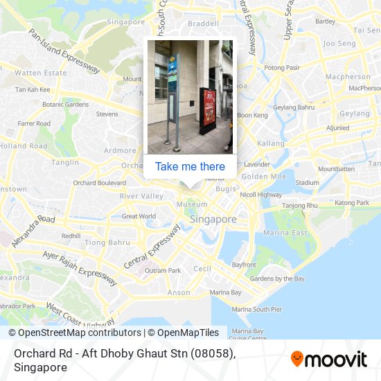 Orchard Rd - Aft Dhoby Ghaut Stn (08058)地图