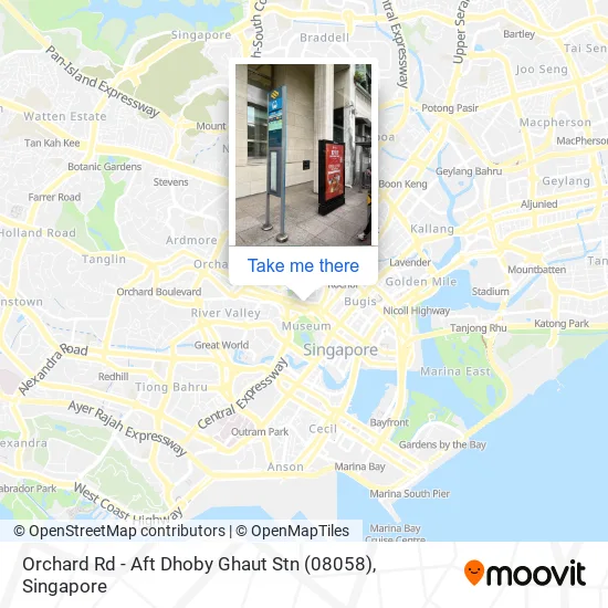 Orchard Rd - Aft Dhoby Ghaut Stn (08058)地图