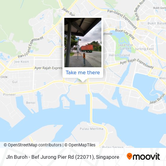 Jln Buroh - Bef Jurong Pier Rd (22071) map