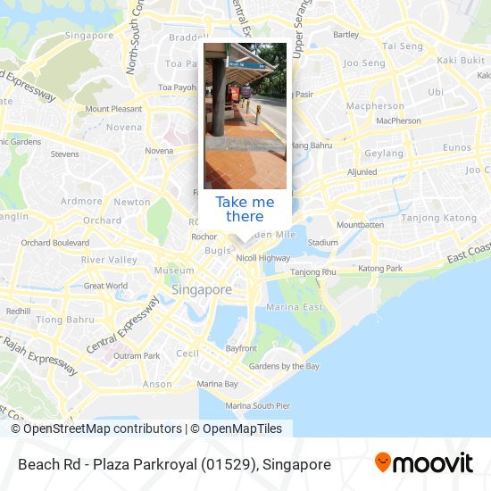 Beach Rd - Plaza Parkroyal (01529) map