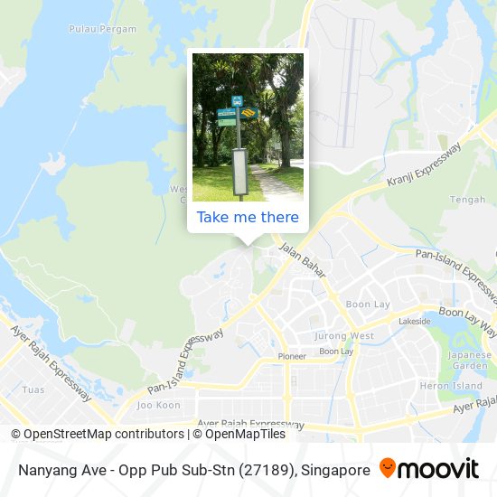 Nanyang Ave - Opp Pub Sub-Stn (27189) map
