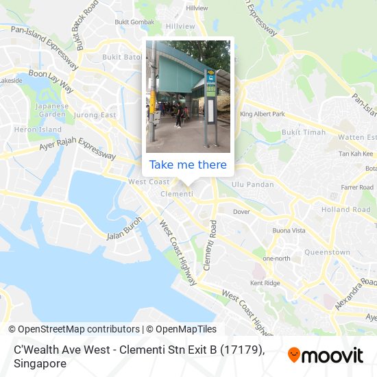 C'Wealth Ave West - Clementi Stn Exit B (17179) map