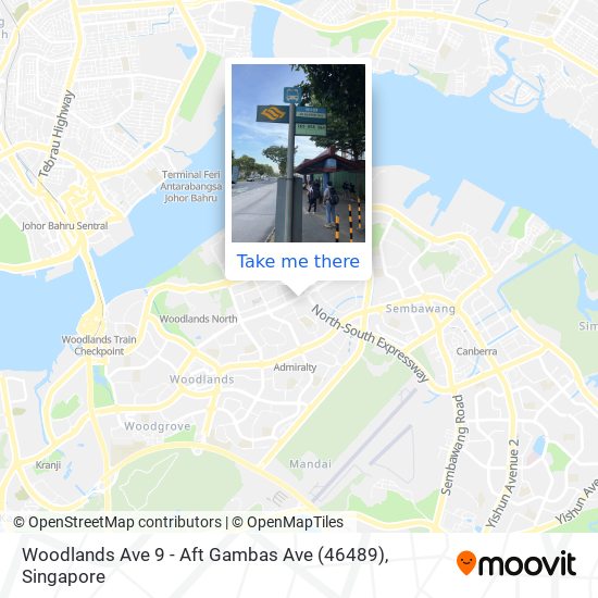 Woodlands Ave 9 - Aft Gambas Ave (46489)地图
