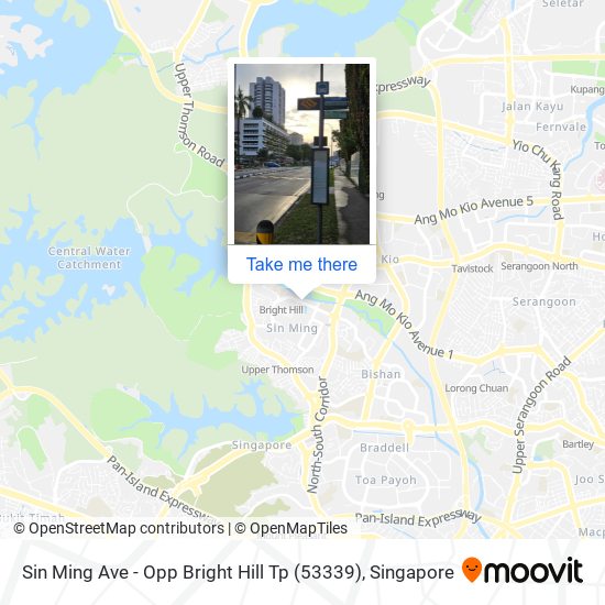 Sin Ming Ave - Opp Bright Hill Tp (53339) map