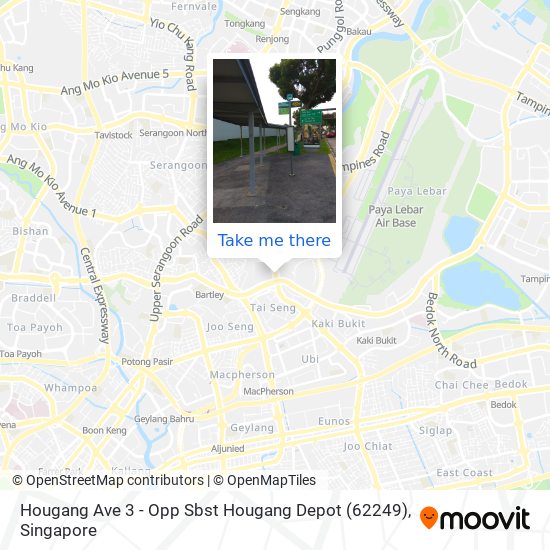 Hougang Ave 3 - Opp Sbst Hougang Depot (62249) map