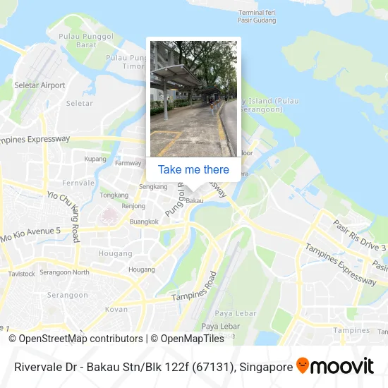 Rivervale Dr - Bakau Stn / Blk 122f (67131) map