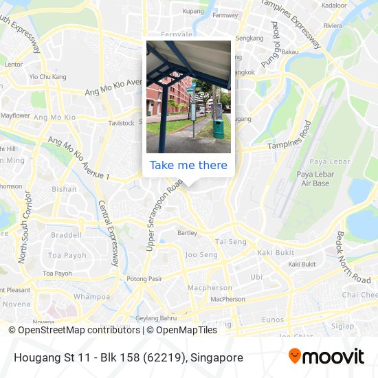 Hougang St 11 - Blk 158 (62219) map