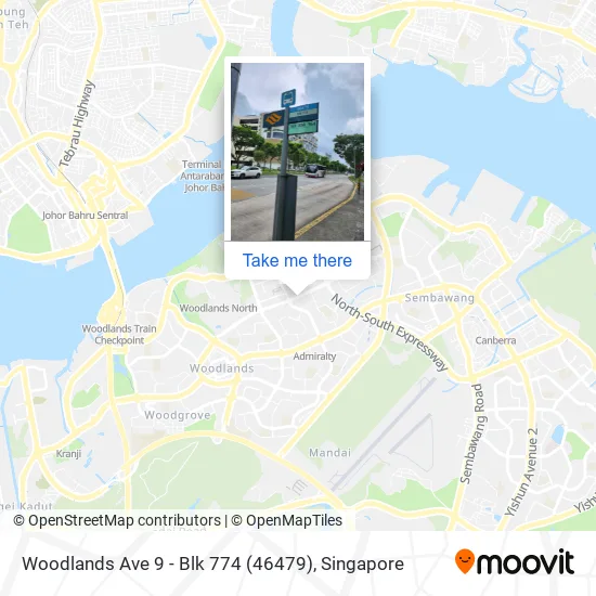 Woodlands Ave 9 - Blk 774 (46479) map