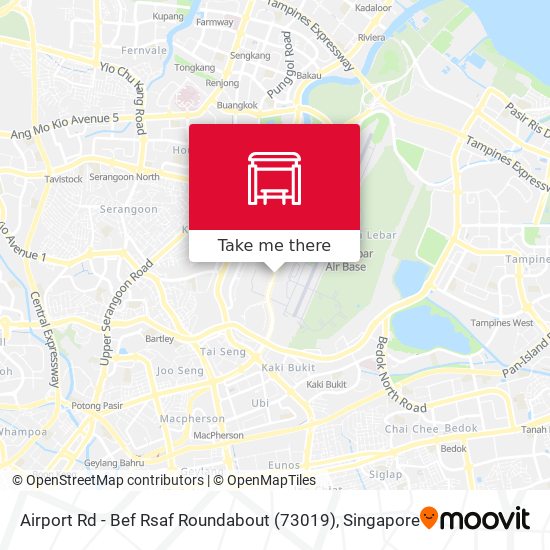 Airport Rd - Bef Rsaf Roundabout (73019) map
