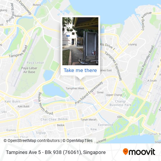 Tampines Ave 5 - Blk 938 (76061) map