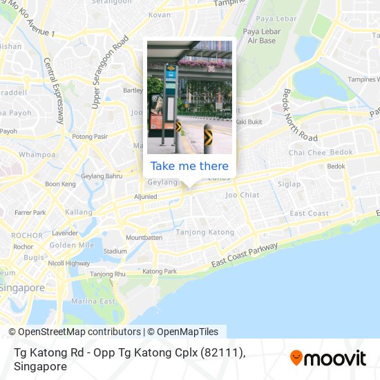 Tg Katong Rd - Opp Tg Katong Cplx (82111) map