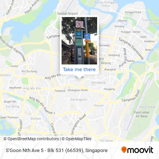 S'Goon Nth Ave 5 - Blk 531 (66539) map