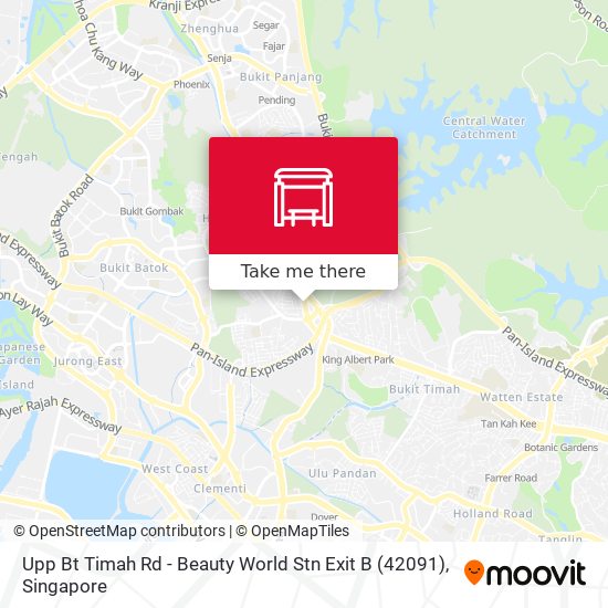 Upp Bt Timah Rd - Beauty World Stn Exit B (42091) map