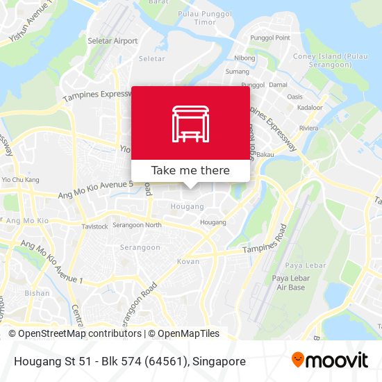 Hougang St 51 - Blk 574 (64561) map