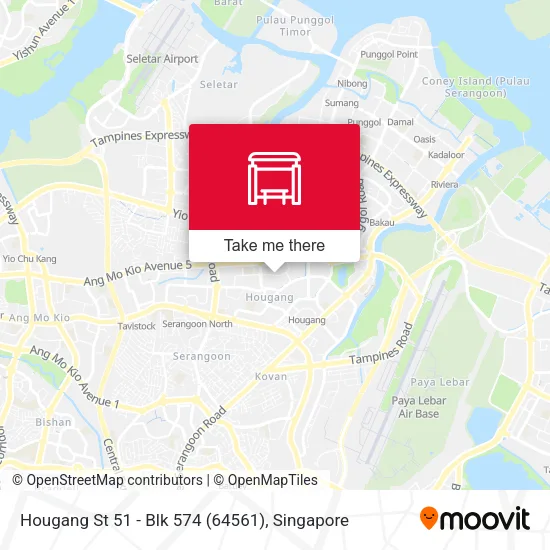 Hougang St 51 - Blk 574 (64561) map