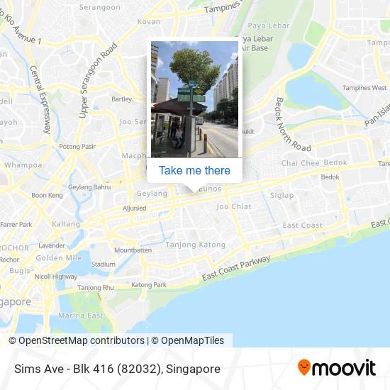 Sims Ave - Blk 416 (82032)地图