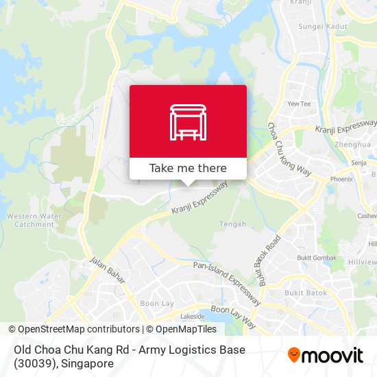 Old Choa Chu Kang Rd - Army Logistics Base (30039) map