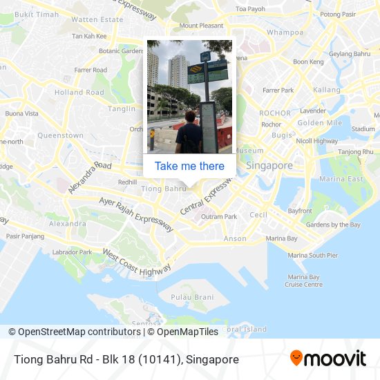 Tiong Bahru Rd - Blk 18 (10141) map