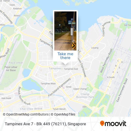 Tampines Ave 7 - Blk 449 (76211)地图