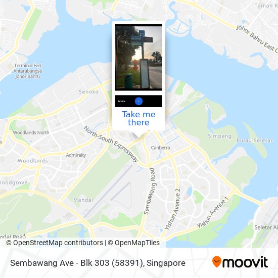 Sembawang Ave - Blk 303 (58391)地图