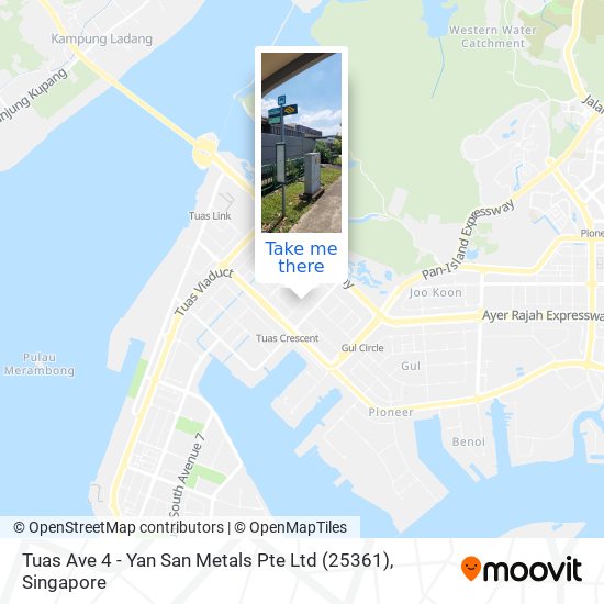 Tuas Ave 4 - Yan San Metals Pte Ltd (25361) map