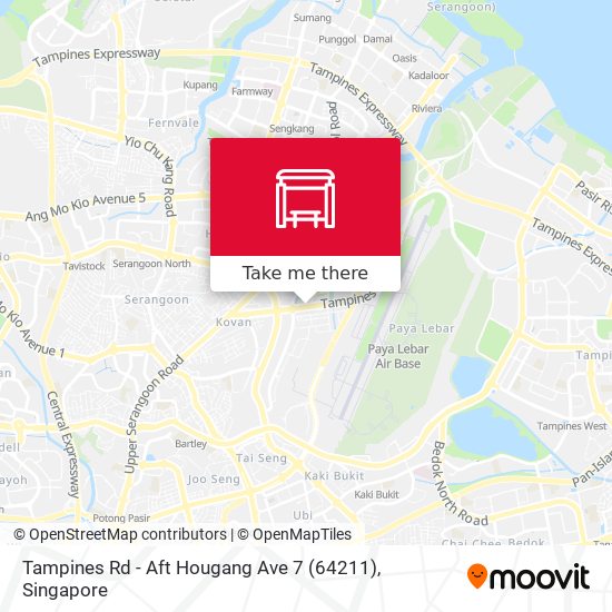 Tampines Rd - Aft Hougang Ave 7 (64211) map