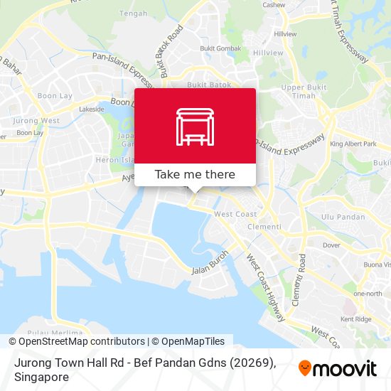 Jurong Town Hall Rd - Bef Pandan Gdns (20269) map