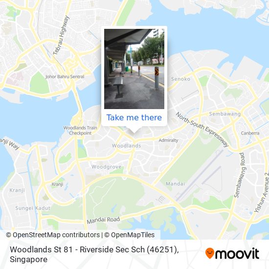 Woodlands St 81 - Riverside Sec Sch (46251) map
