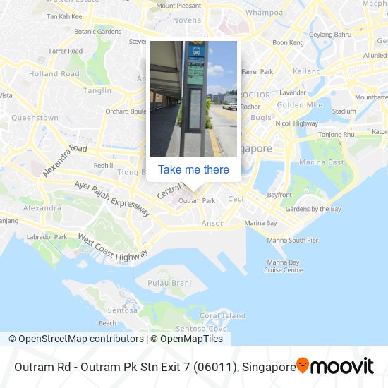Outram Rd -  Outram Pk Stn Exit 7 (06011) map