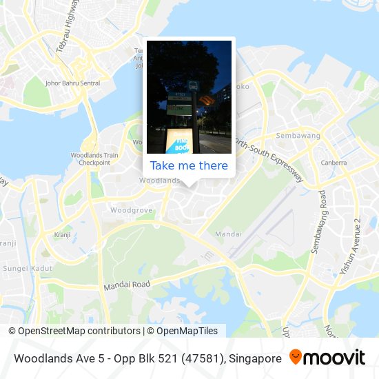 Woodlands Ave 5 - Opp Blk 521 (47581) map