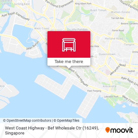West Coast Highway - Bef Wholesale Ctr (16249) map