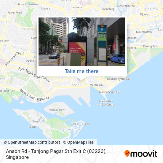 Anson Rd - Tanjong Pagar Stn Exit C (03223) map