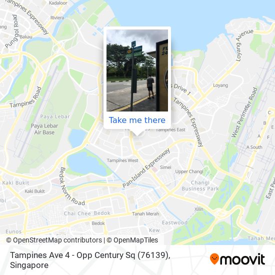 Tampines Ave 4 - Opp Century Sq (76139) map