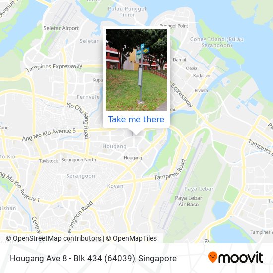 Hougang Ave 8 - Blk 434 (64039) map