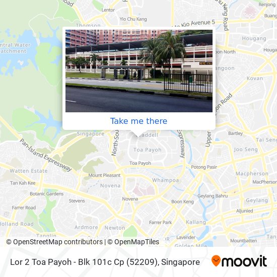 Lor 2 Toa Payoh - Blk 101c Cp (52209) map