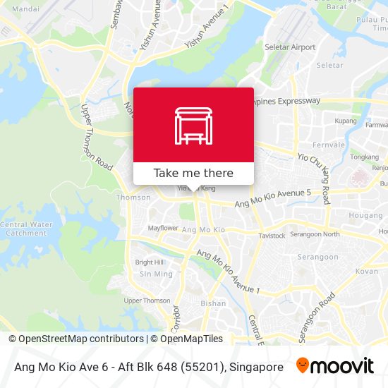 Ang Mo Kio Ave 6 - Aft Blk 648 (55201)地图
