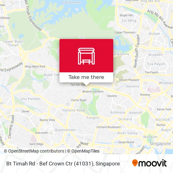 Bt Timah Rd - Bef Crown Ctr (41031) map
