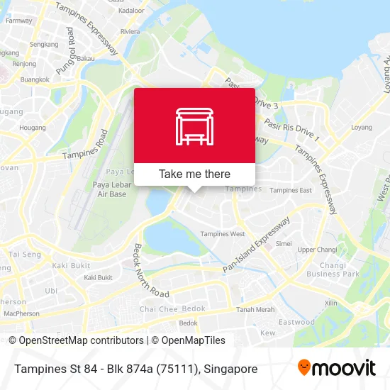 Tampines St 84 - Blk 874a (75111)地图