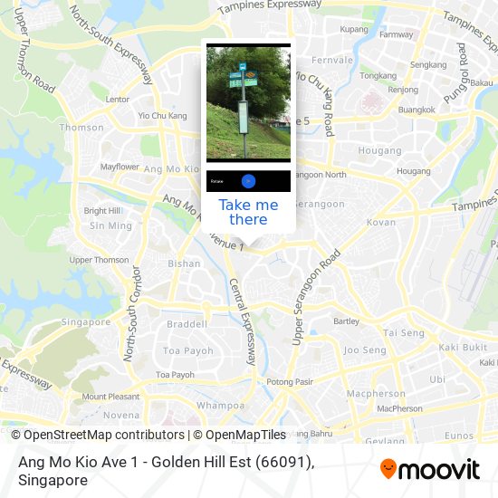 Ang Mo Kio Ave 1 - Golden Hill Est (66091) map