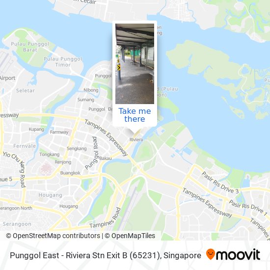 Punggol East - Riviera Stn Exit B (65231) map