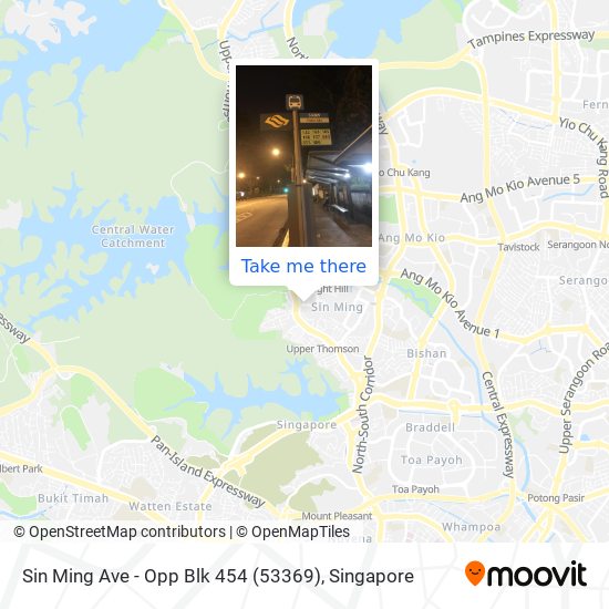 Sin Ming Ave - Opp Blk 454 (53369) map
