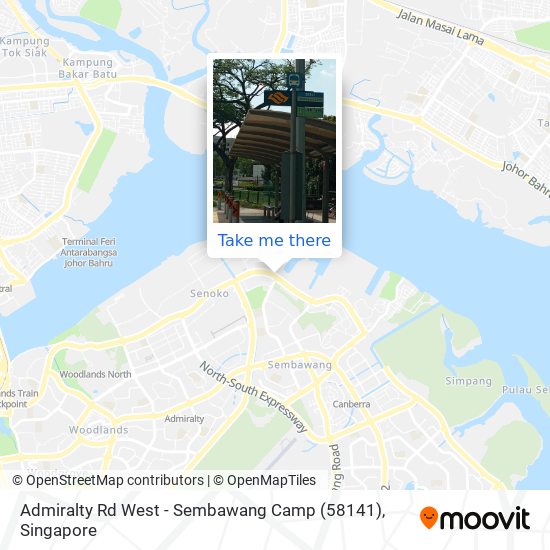 Admiralty Rd West - Sembawang Camp (58141) map