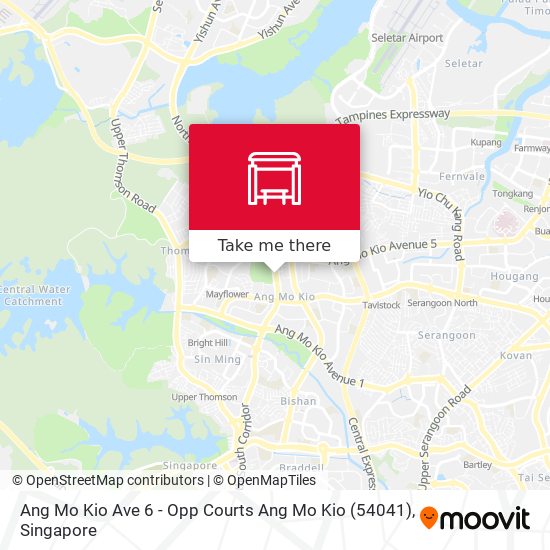 Ang Mo Kio Ave 6 - Opp Courts Ang Mo Kio (54041) map