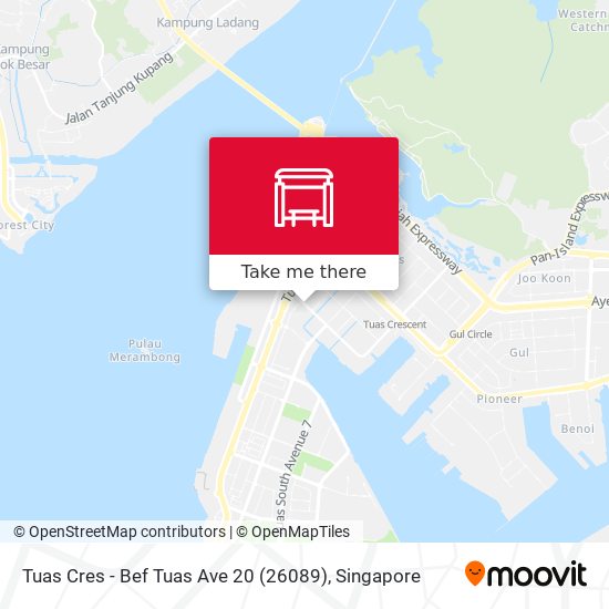 Tuas Cres - Bef Tuas Ave 20 (26089) map