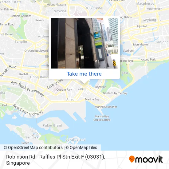 Raffles Place Mrt Exit Map How To Get To Robinson Rd - Raffles Pl Stn Exit F (03031) In Singapore By  Bus, Metro Or Ferry?