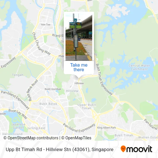 Upp Bt Timah Rd - Hillview Stn (43061)地图
