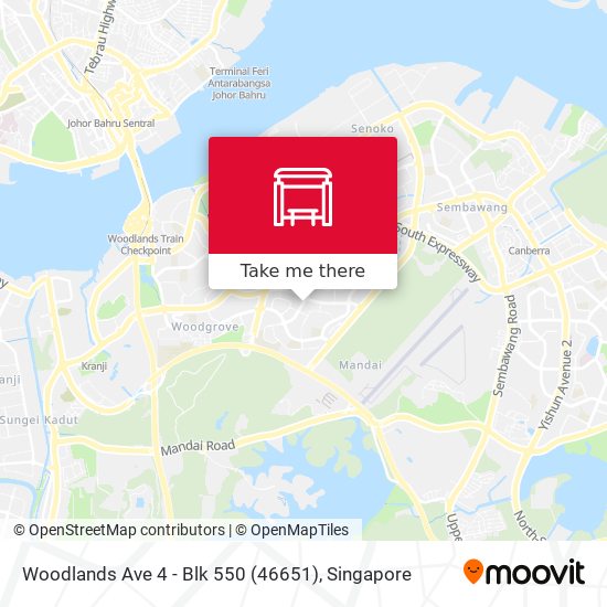 Woodlands Ave 4 - Blk 550 (46651)地图