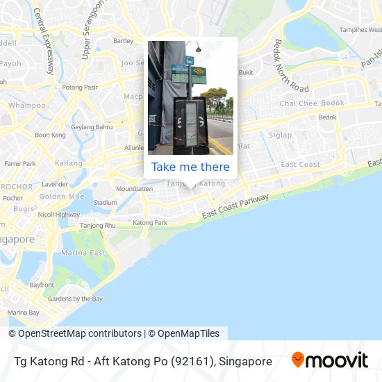 Tg Katong Rd - Aft Katong Po (92161)地图